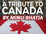 Minu Bhatia crocheted a 20 x 40 foot Canadian Flag 